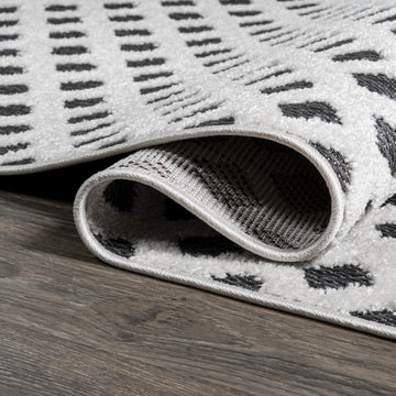Rabat High-low Pile Mini-diamond Trellis Area Rug